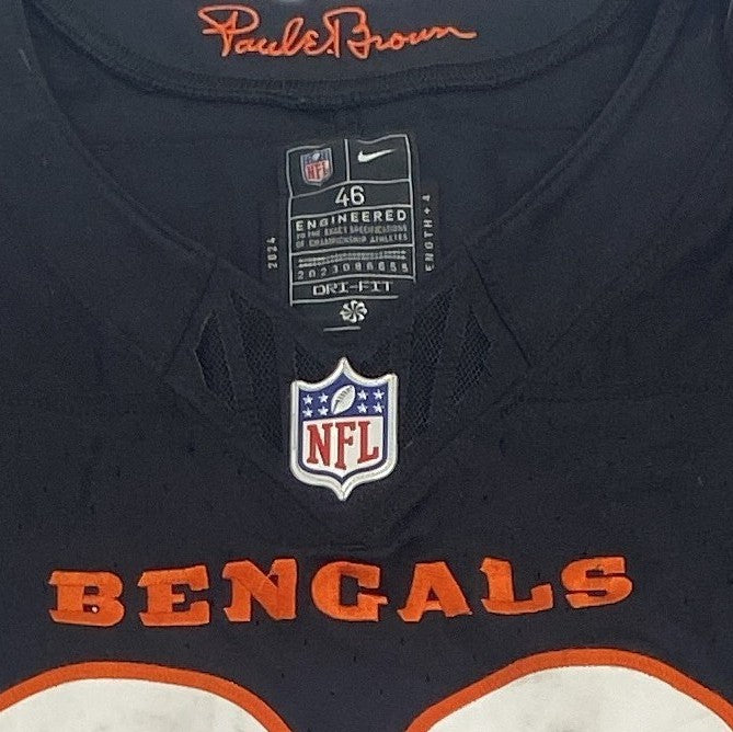 Kris Jenkins Jr. GAME WORN 10/05/25 💪 Cincinnati Bengals 🐅 Nike NFL Jersey vs Detroit Lions inc. COA 🛡️
