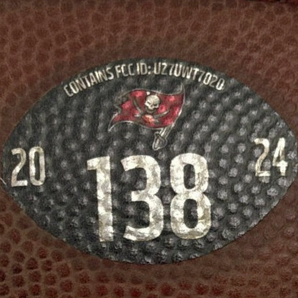 Mike Evans GAME USED Signed + Inscribed "NFL Record Season" Wilson Duke Ball Tampa Bay Buccaneers 24-25 Season Inc. Proof of Authenticity 🛡️