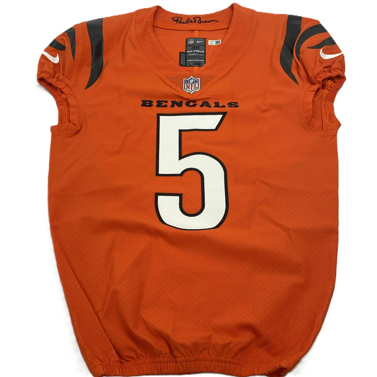 Tee Higgins GAME ISSUED 💪 Cincinnati Bengals 🐅 24-25 Season Nike NFL Jersey 👕 Inc. COA 📄