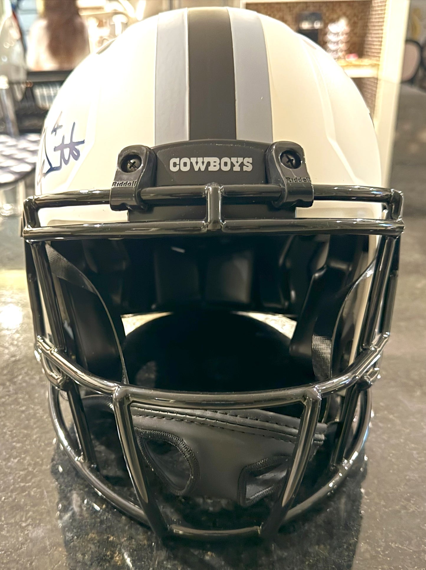 Dak Prescott Signed✍️ Dallas Cowboys Full-Size Authentic On-Field Lunar Eclipse Alternate Speed Helmet (Beckett)