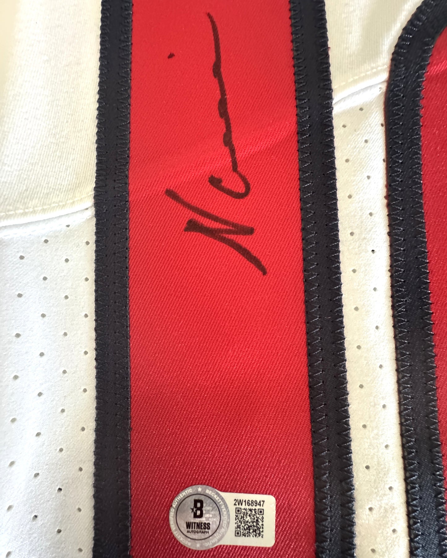 Nico Collins TEAM/GAME ISSUED 💥 Hand Signed✍️ Houston Texans 🐂 Nike NFL Jersey Also inc. COA 🛡️
