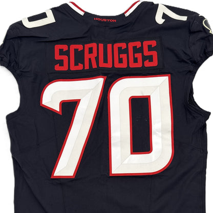 Juice Scruggs GAME WORN 💪 09/28/2025 Houston Texans Nike NFL Jersey 🎽 vs. Tennessee Titans