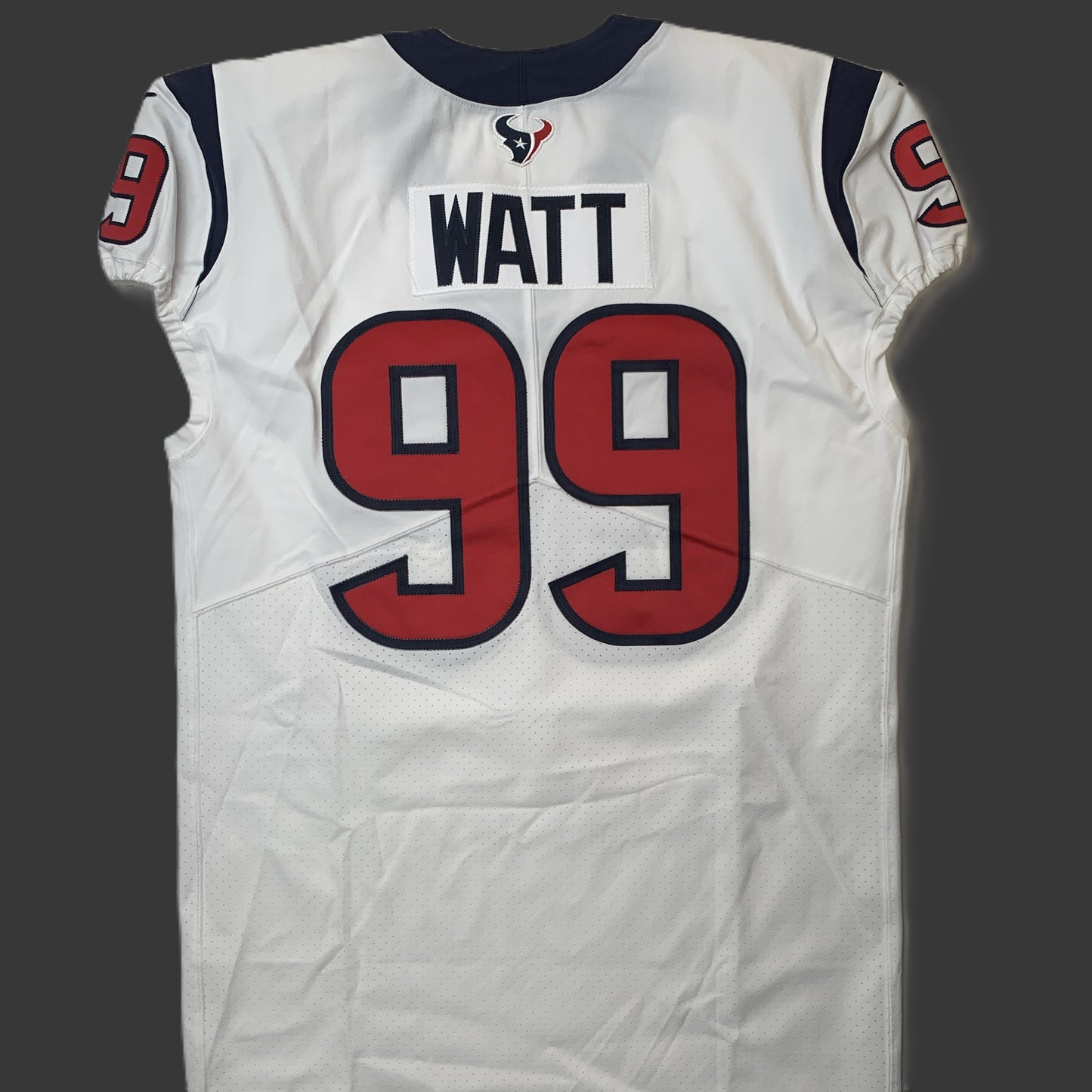 J.J. Watt 💯 GAME ISSUED 💪 Houston Texans On-Field Nike NFL Jersey 👕 Also includes COA 🛡️ & Walter Payton NFL Man of the Year Patch