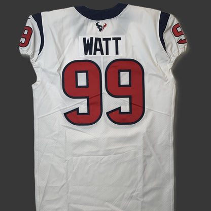 J.J. Watt 💯 GAME ISSUED 💪 Houston Texans On-Field Nike NFL Jersey 👕 Also includes COA 🛡️ & Walter Payton NFL Man of the Year Patch