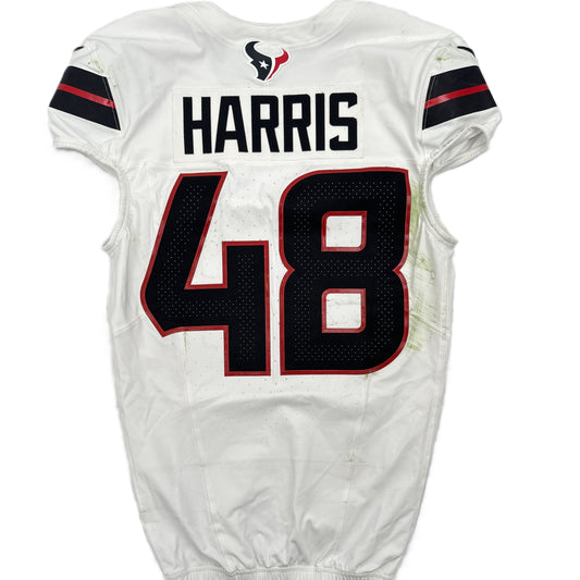 Christian Harris Playoff GAME WORN 💪 01/18/2024 Houston Texans Nike NFL Jersey 🎽 vs. Kansas City Chiefs