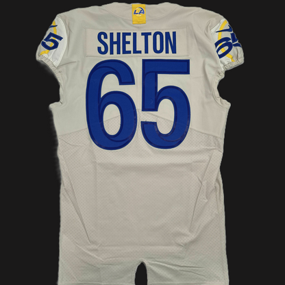 Coleman Shelton GAME ISSUED Los Angeles Rams Nike NFL On-Field Jersey 👕 Inc. COA 🔥