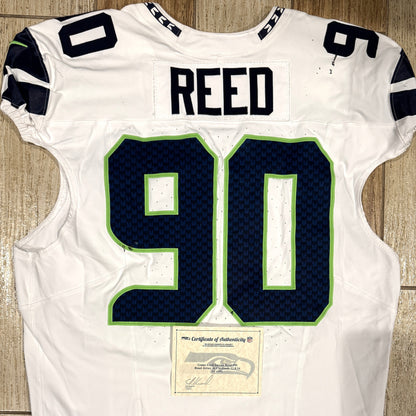 Jarran Reed GAME WORN 💪 12/08/2024 Seattle Seahawks NFL Jersey 👕 vs. Arizona Cardinals 🐦 Inc. COA