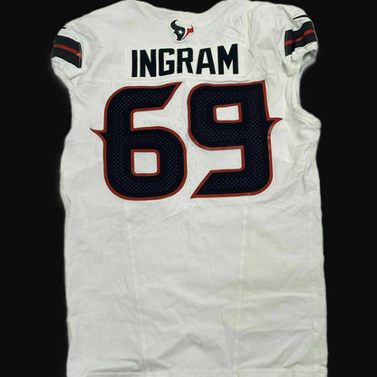 Ed Ingram GAME WORN 10/20/25 Houston Texans Nike NFL Jersey vs Seattle Seahawks Inc. COA