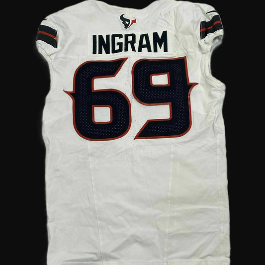 Ed Ingram GAME WORN 10/20/25 Houston Texans Nike NFL Jersey vs Seattle Seahawks Inc. COA