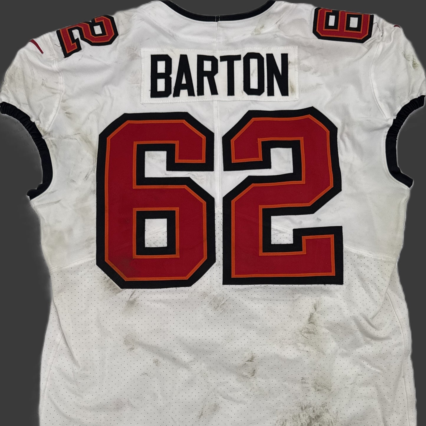 Graham Barton GAME WORN 💪 10/12/25 Tampa Bay Buccaneers Nike On-Field NFL Jersey 👕 vs. 49ers Inc. COA