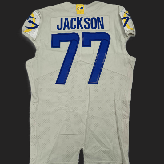 Alaric Jackson GAME ISSUED Los Angeles Rams Nike NFL On-Field Jersey 👕 Inc. COA 🔥