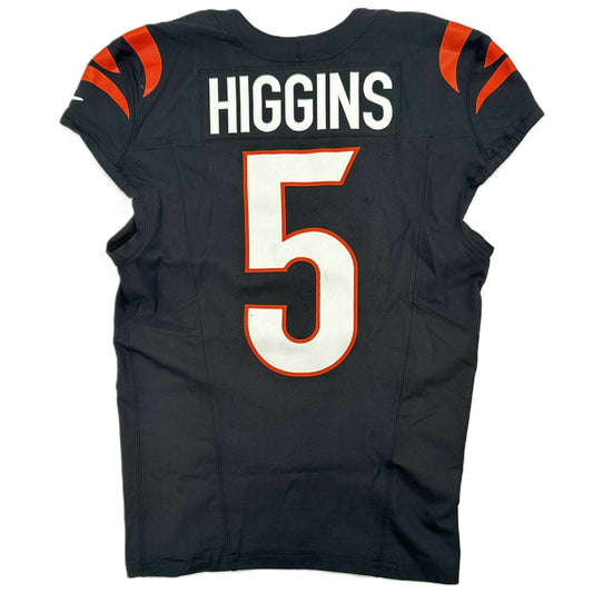 Tee Higgins GAME WORN 💪 10/26/25 Cincinnati Bengals 🐅 Nike NFL Jersey 👕vs New York Jets inc. COA 🛡️