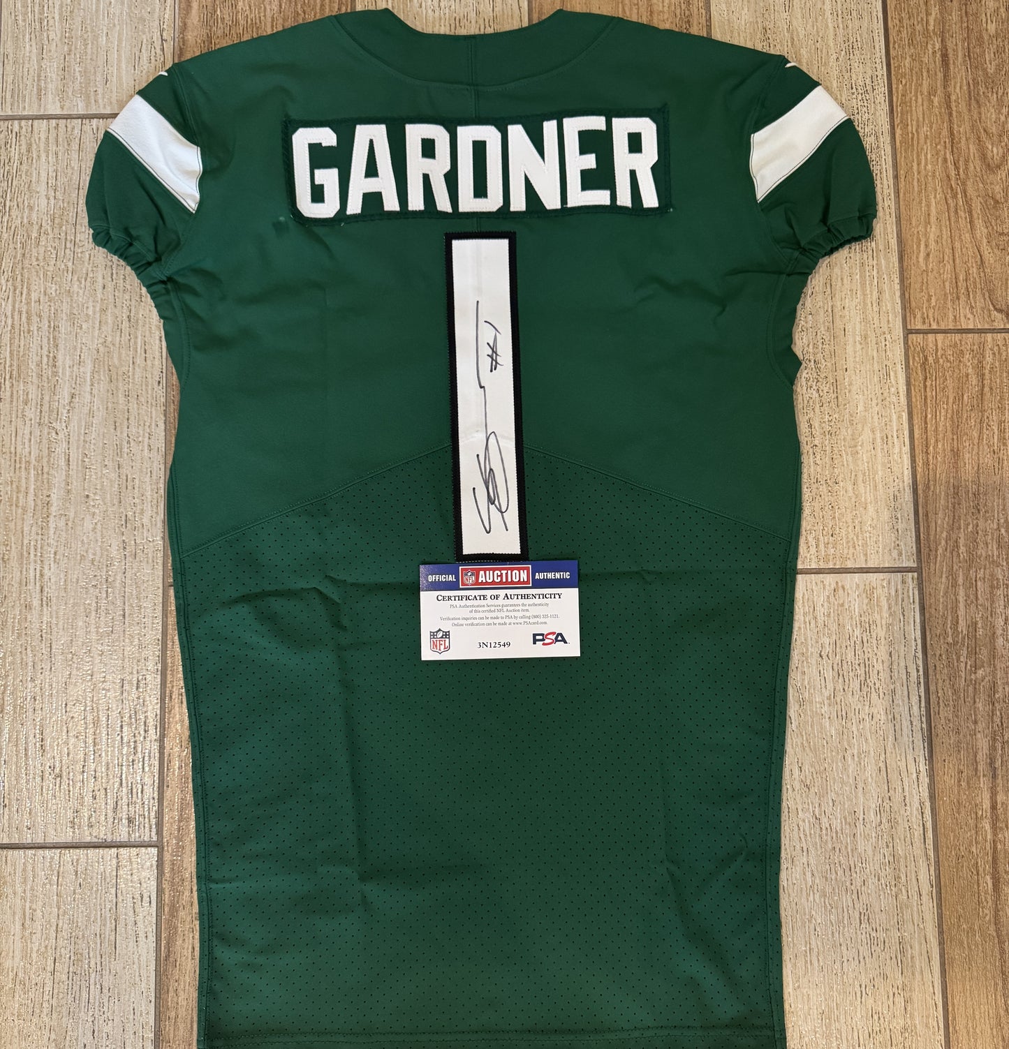Sauce Gardner Signed ✍️ New York Jets AUTHENTIC Nike NFL Jersey 👕 Inc. Professional Sports Authenticator (PSA) 🛡️