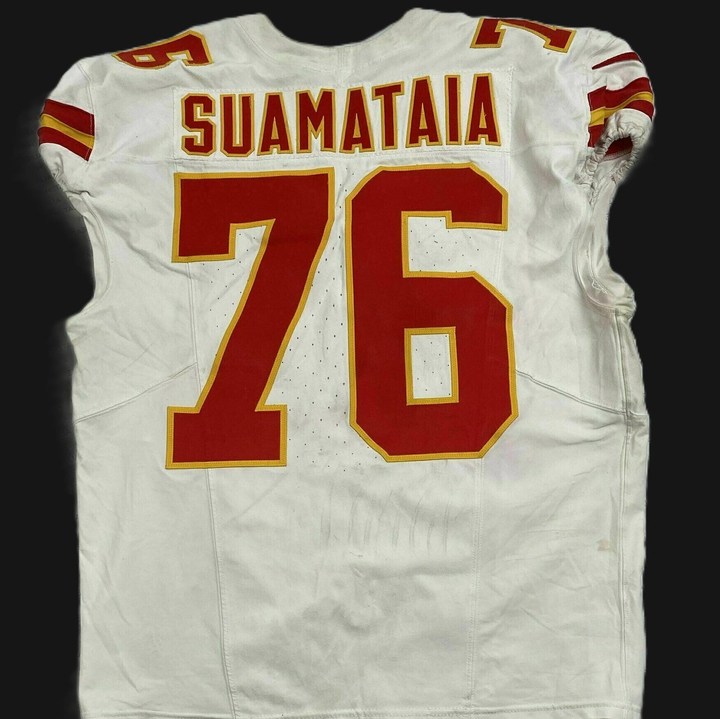 Kingsley Suamataia GAME-USED💪 11/02/25 Kansas City Chiefs NFL Jersey🎽vs. Bills inc. COA 🛡️