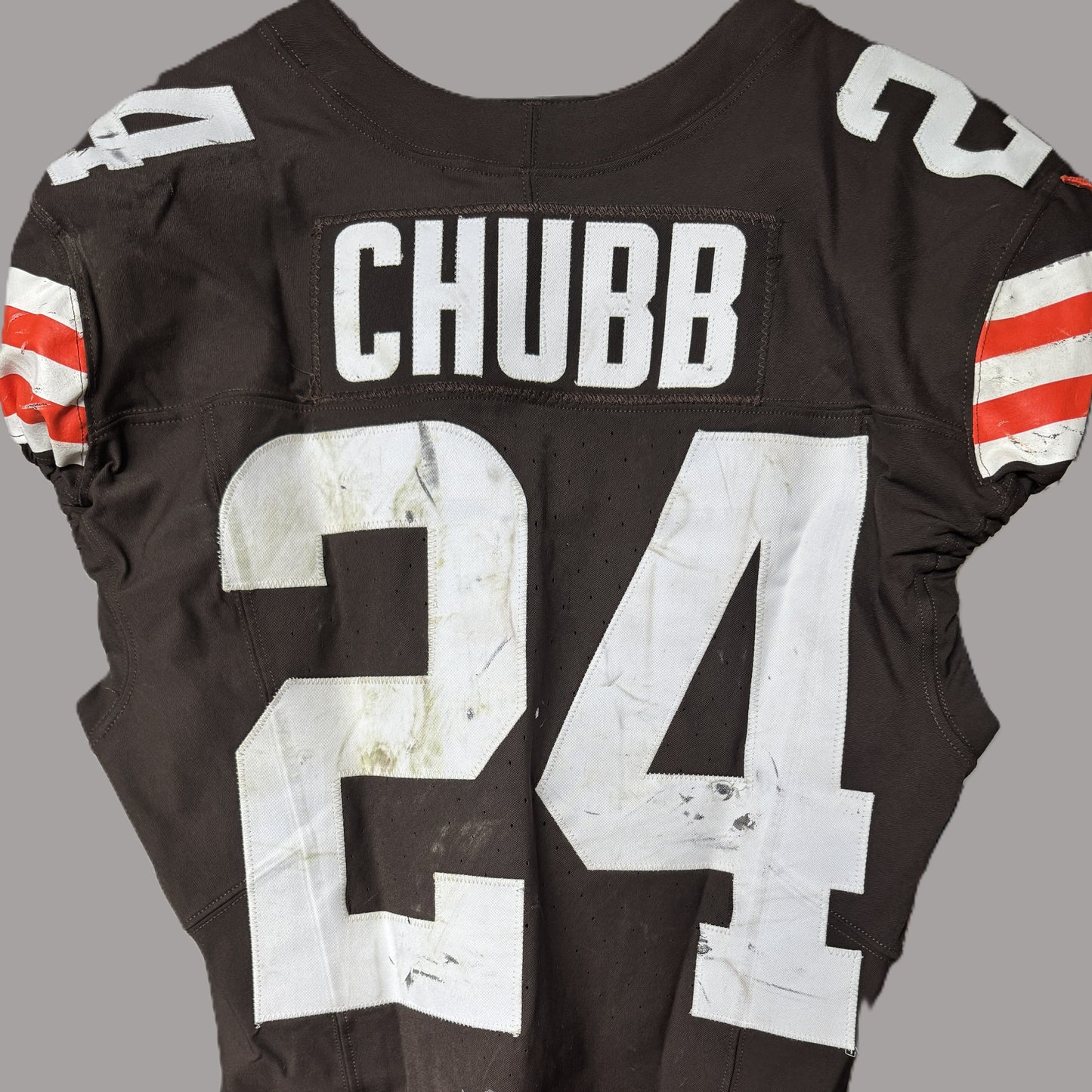Nick Chubb GAME WORN/USED 10/27/24 💪 PHOTO-MATCHED 📸 Cleveland Browns On-Field NFL Jersey 👕 vs. Baltimore Ravens Also includes Professional Sports Authenticator (PSA)
