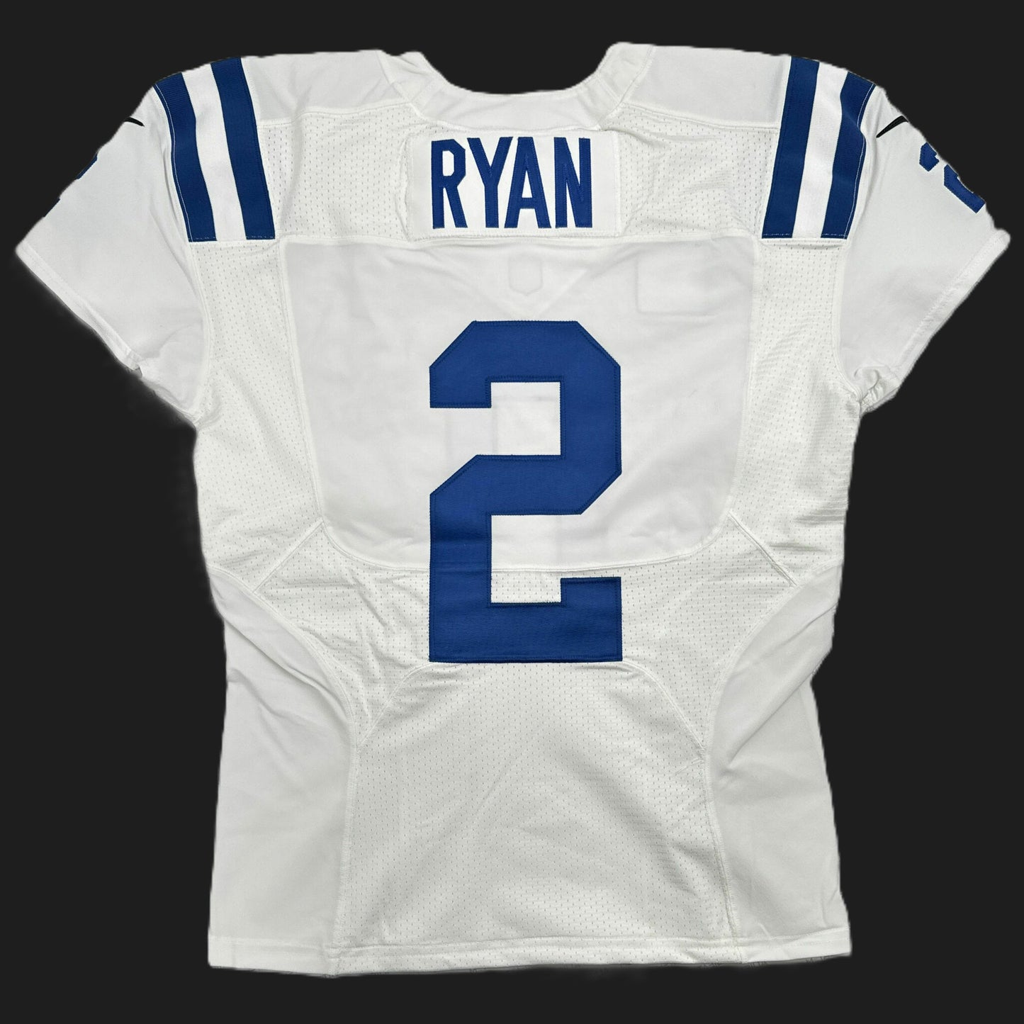 Matt Ryan TEAM / GAME ISSUED 💪 Indianapolis Colts 🐎 Nike NFL Jersey 👕 Inc. COA and Captain's Patch