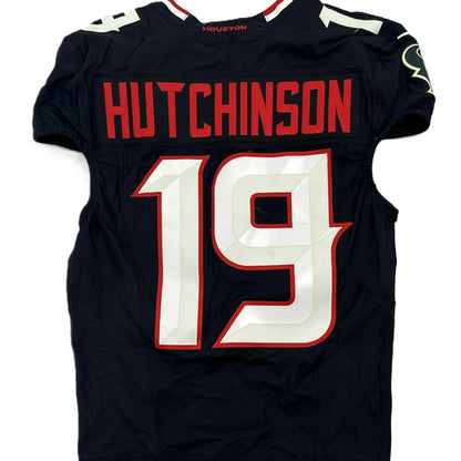 Xavier Hutchinson GAME WORN 11/09/25 Houston Texans Nike NFL Jersey 👕vs Jacksonville Jaguars Also includes COA