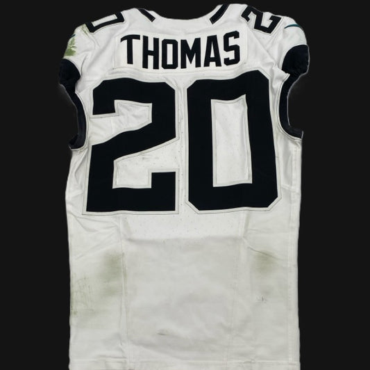 Daniel Thomas GAME WORN 💪 12/22/2024 Jacksonville Jaguars 🐆 Nike NFL Jersey 👕 vs. Las Vegas Raiders