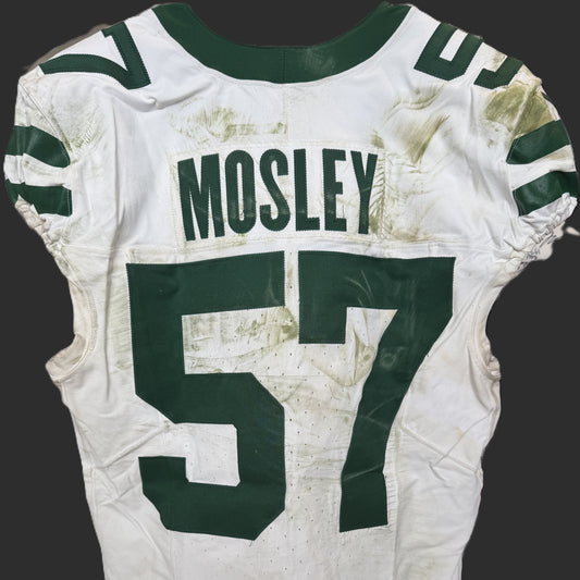C.J. Mosley GAME USED 💪 10/20/2024 PHOTO MATCHED 📸 New York Jets NFL Nike Jersey👕Inc. PSA COA📄