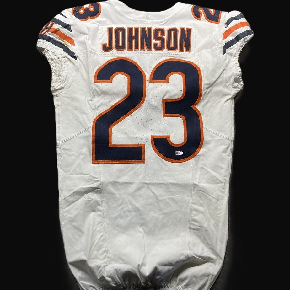 Roschon Johnson GAME WORN 10/27/24 PHOTO MATCHED Chicago Bears Nike NFL Jersey vs Washington Commanders Also includes COA 🛡️