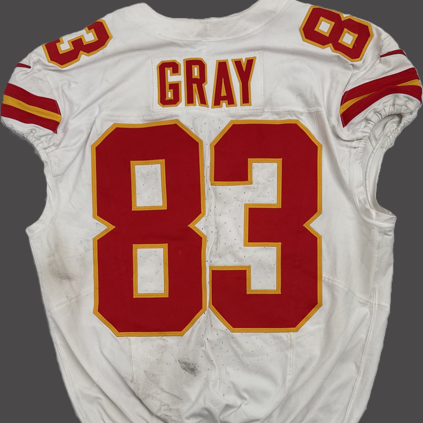 Noah Gray GAME WORN 10/06/25 Kansas City Chiefs Nike NFL Jersey vs. Jaguars inc. COA🛡️