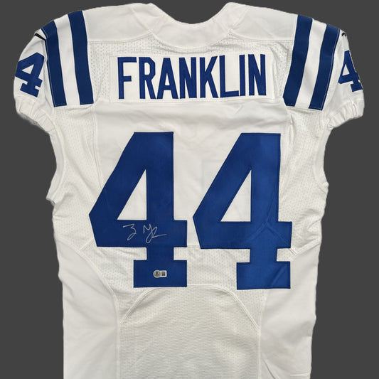 Zaire Franklin SIGNED ✍️ TEAM ISSUED 💪 Indianapolis Colts 🐎 Nike NFL Jersey 👕 Inc.COA📄