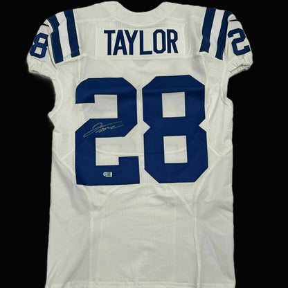 Jonathan Taylor SIGNED TEAM ISSUED 💪 Indianapolis Colts Nike NFL Jersey 👕 Inc COA and Captain's Patch