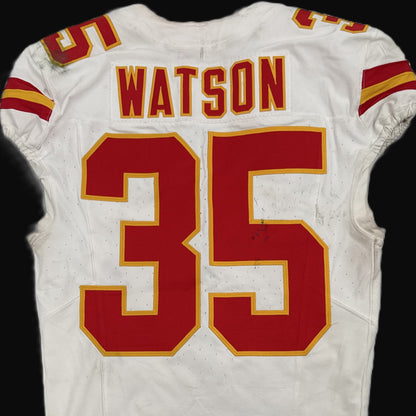 Jaylen Watson GAME WORN 💪 10/06/25 Kansas City Chiefs NFL Jersey 🎽 vs. Jaguars inc. COA 🛡️