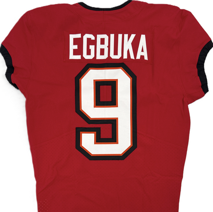 Emeka Egbuka GAME-ISSUED Tampa Bay Buccaneers On-Field Nike NFL Jersey🎽(Red)