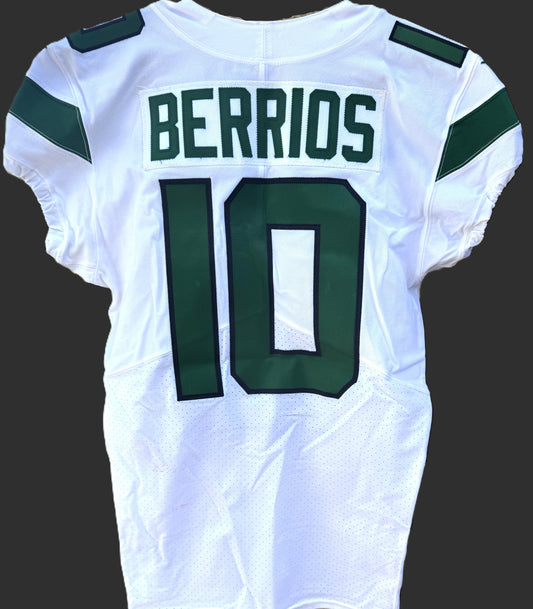 Braxton Berrios GAME WORN 💪 New York Jets Nike NFL Jersey 👕 Also features PSA Certificate of Authenticity🛡️
