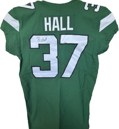 Bryce Hall Hand Signed AUTHENTIC 💪 New York Jets Jersey 👕 Also includes Professional Sports Authenticator COA 🛡️