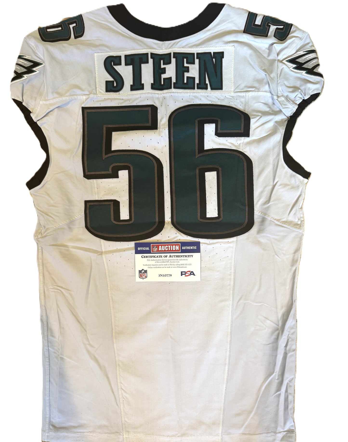 Tyler Steen GAME-USED💪09/06/24 Philadelphia Eagles🦅NFL Jersey👕vs Green Bay Packers Inc. PSA Certification
