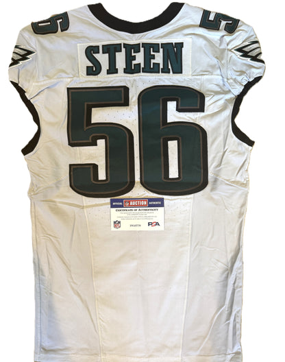Tyler Steen GAME-USED💪09/06/24 Philadelphia Eagles🦅NFL Jersey👕vs Green Bay Packers Inc. PSA Certification