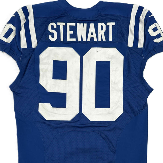 Grover Stewart GAME WORN 💪 Indianapolis Colts 🐎 Nike On-Field NFL Jersey 👕 COA also included 🛡️