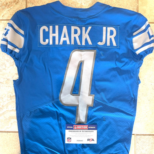 D.J. Chark Jr. GAME WORN💪Detroit Lions🦁Nike NFL Jersey👕 also includes PSA Certification🛡️
