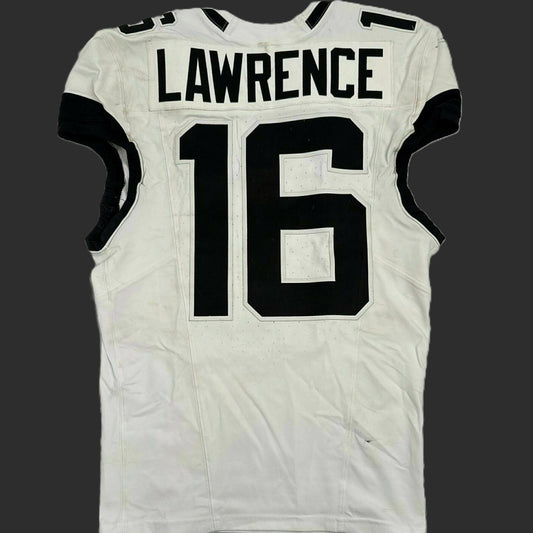 Trevor Lawrence GAME WORN 11/30/25 PHOTO MATCHED 📸 Jacksonville Jaguars NFL Jersey vs Tennessee Titans Also includes COA