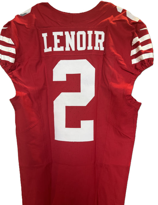 Deommodore Lenoir GAME WORN 💪 11/17/24 San Francisco 49ers Nike NFL Jersey 👕 vs Seattle Seahawks Inc. PSA Authenticity