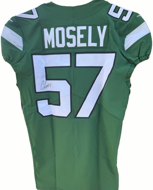 C.J. Mosley Hand Signed ✍️ New York Jets AUTHENTIC Nike NFL Jersey 👕 Also inc. PSA COA📄