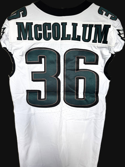 Tristan McCollum GAME WORN💪09/06/2024 Philadelphia Eagles🦅Nike NFL Jersey👕vs. Green Bay Packers in São Paulo Brazil 🇧🇷