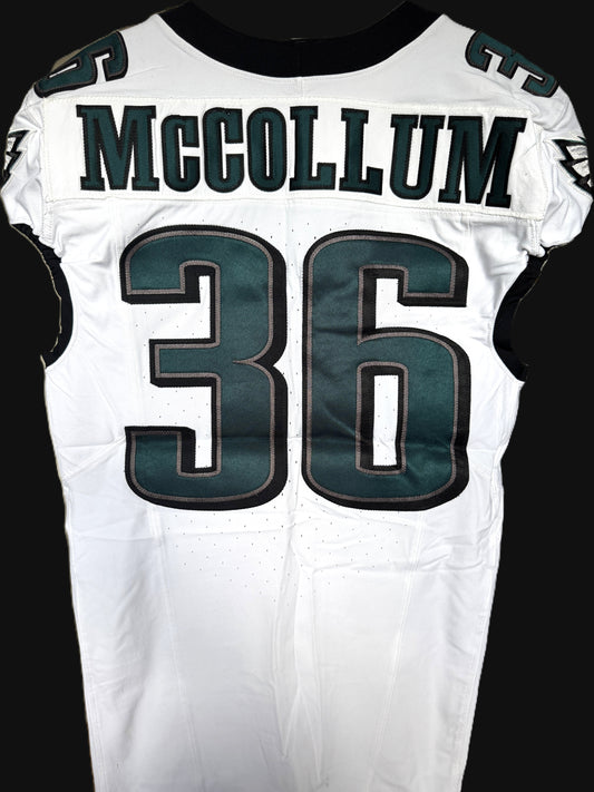 Tristan McCollum GAME WORN💪09/06/2024 Philadelphia Eagles🦅Nike NFL Jersey👕vs. Green Bay Packers in São Paulo Brazil 🇧🇷