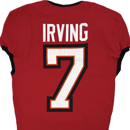 Bucky Irving GAME ISSUED 💪 Tampa Bay Buccaneers On-Field Nike NFL Red Jersey 🎽 Also includes Certificate of Authenticity 🛡️