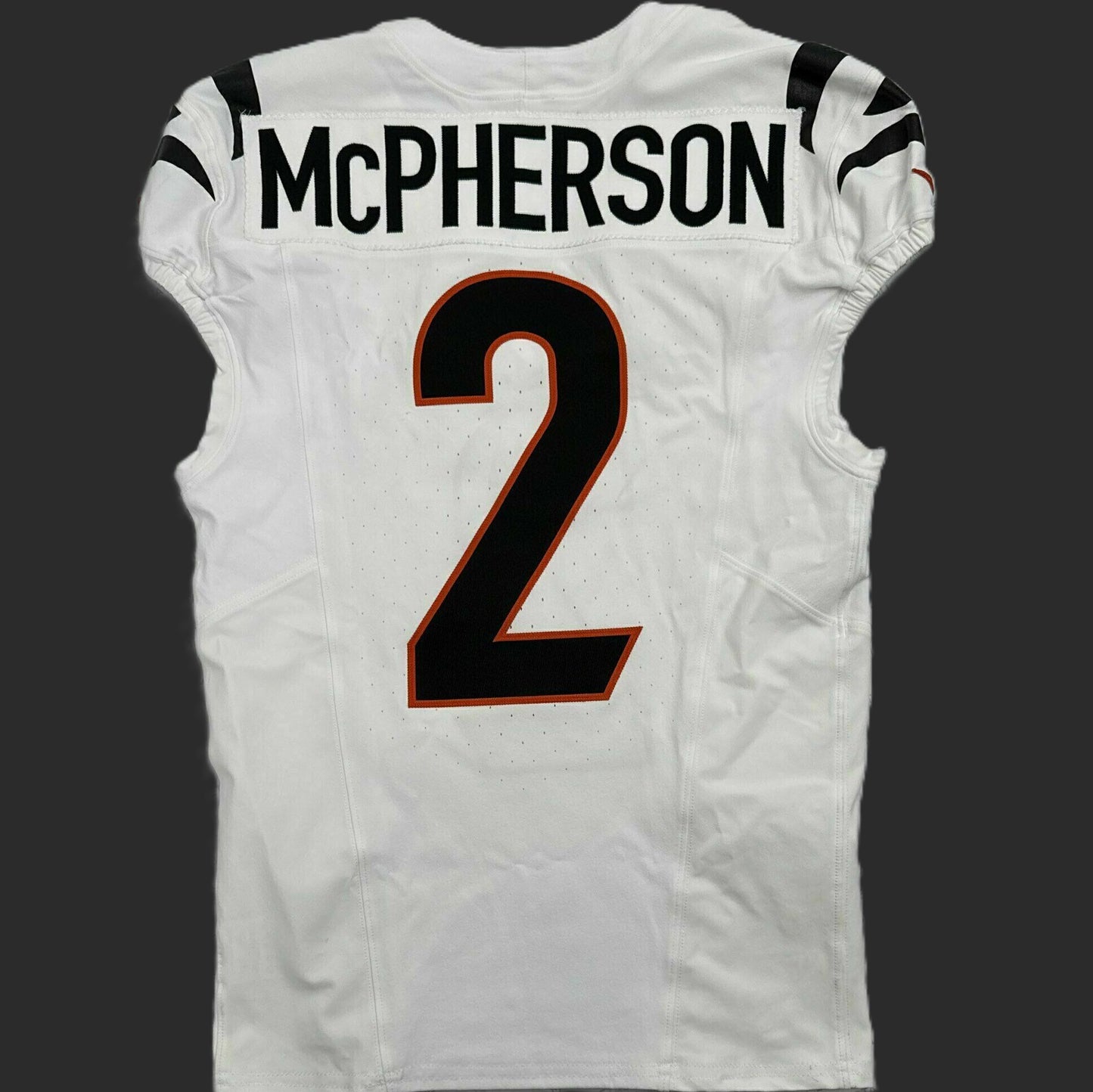 Evan McPherson GAME WORN 11/16/25 Cincinnati Bengals Nike NFL Jersey vs Pittsburgh Steelers Also Includes Certificate of Authenticity