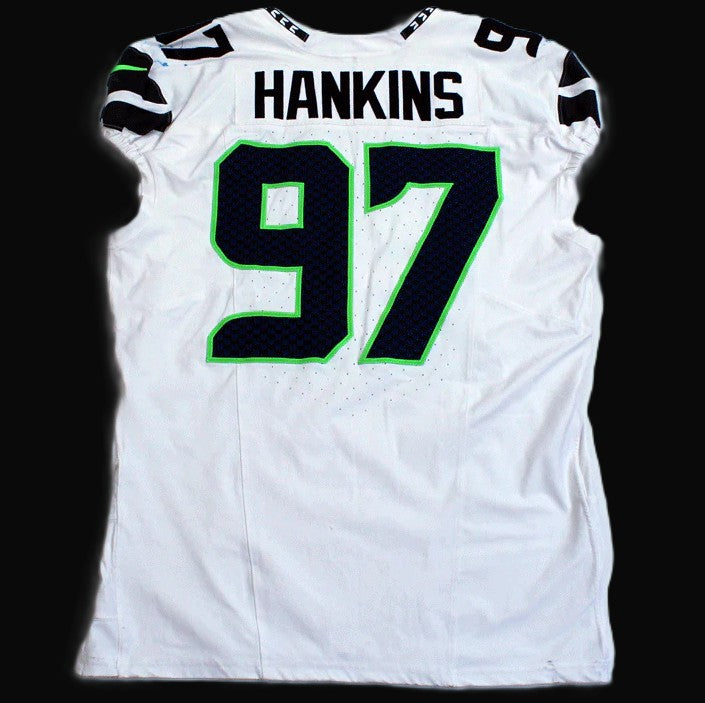 Johnathan Hankins GAME-WORN 💪 01/05/25 Seattle Seahawks NFL Jersey 👕 vs. Los Angeles Rams 🐏 inc.COA 💥