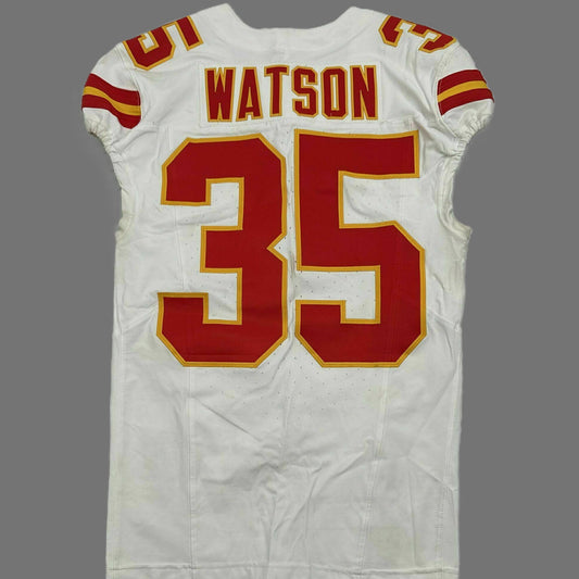 Jaylen Watson GAME WORN 11/16/25 Kansas City Chiefs Nike NFL Jersey vs Denver Broncos Also includes COA
