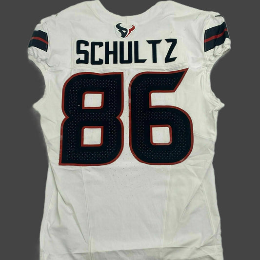 Dalton Schultz GAME WORN 11/16/25 Houston Texans 🐂 Nike NFL Jersey 👕 vs Tennessee Titans Also includes COA