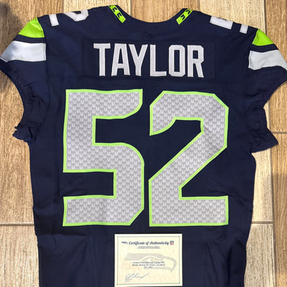 Darrell Taylor GAME WORN 💪 11/12/23 & 12/18/23 Seattle Seahawks Nike NFL Jersey 👕 Worn in two separate victories: 11/12/23 vs. Commanders + 12/18/23 vs. Eagles