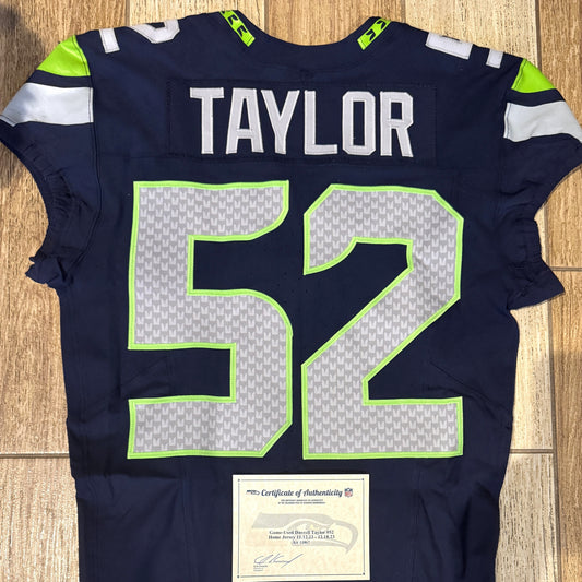 Darrell Taylor GAME WORN 💪 11/12/23 & 12/18/23 Seattle Seahawks Nike NFL Jersey 👕 Worn in two separate victories: 11/12/23 vs. Commanders + 12/18/23 vs. Eagles