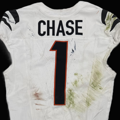 Ja'Marr Chase GAME-WORN🏈Ja'Marr Chase GAME-WORN 09/29/25💪Cincinnati Bengals🐅NFL Jersey vs. Broncos