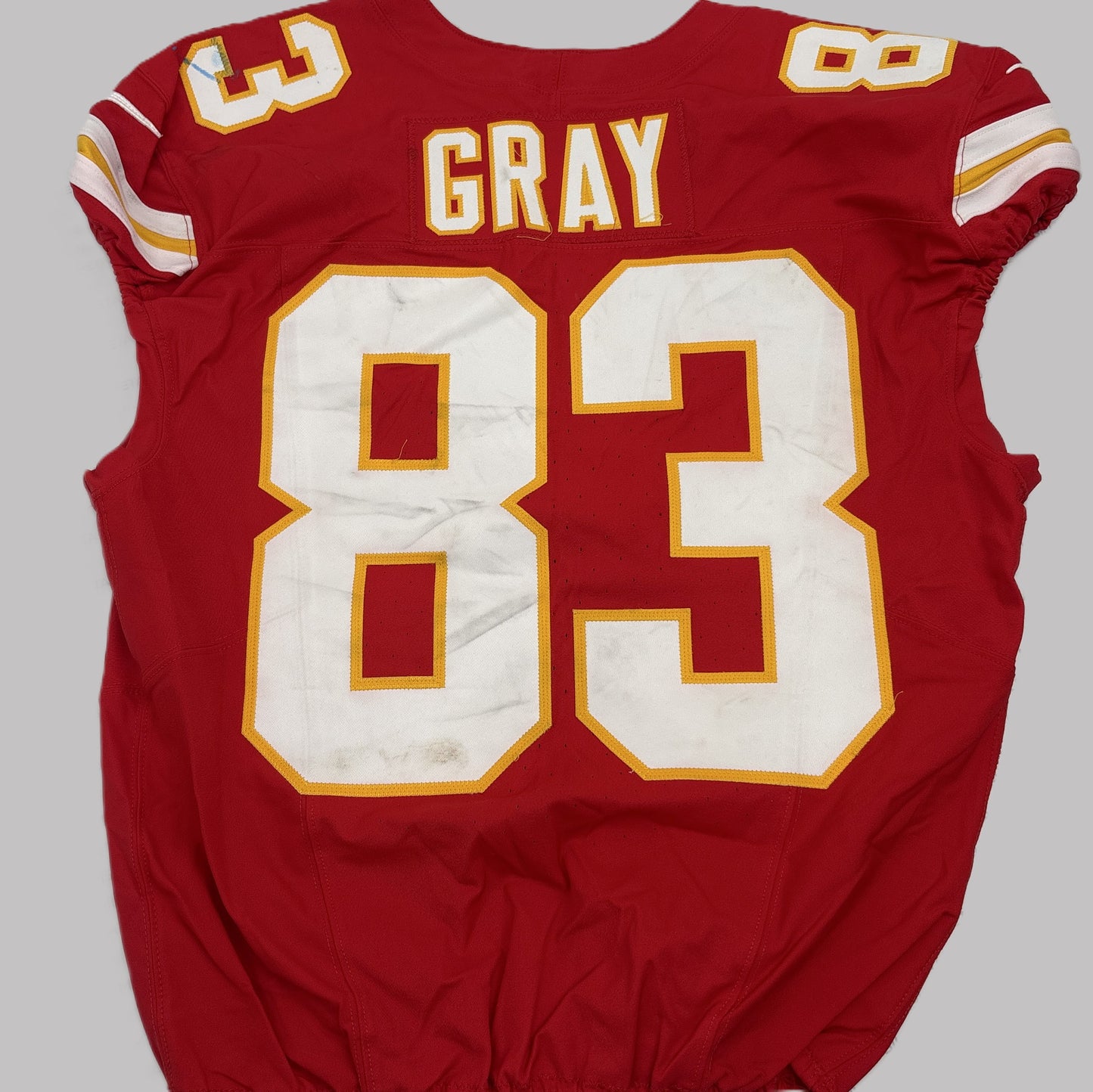 Noah Gray GAME WORN 10/12/25 Kansas City Chiefs NFL Jersey vs. Lions inc. COA🛡️