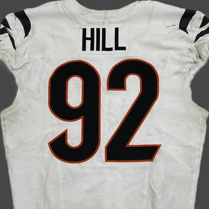 B.J. Hill GAME WORN 💪 10/16/25 Cincinnati Bengals Nike NFL Jersey vs. Steelers inc. COA 🛡️